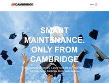 Tablet Screenshot of cambridgemaintenance.co.uk